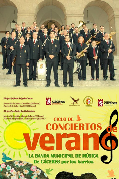 Ciclo de Conciertos de Verano - Banda Municipal de MÃºsica de CÃ¡ceres.-